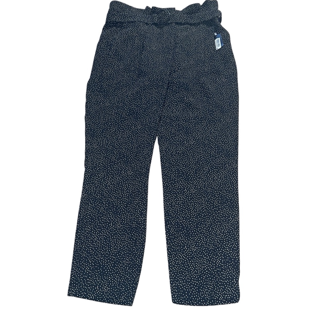 EXPRESS‎ High Waisted Polka Dot Ruffle Sash Tie Ankle Pant Women’s Size 12 NWT